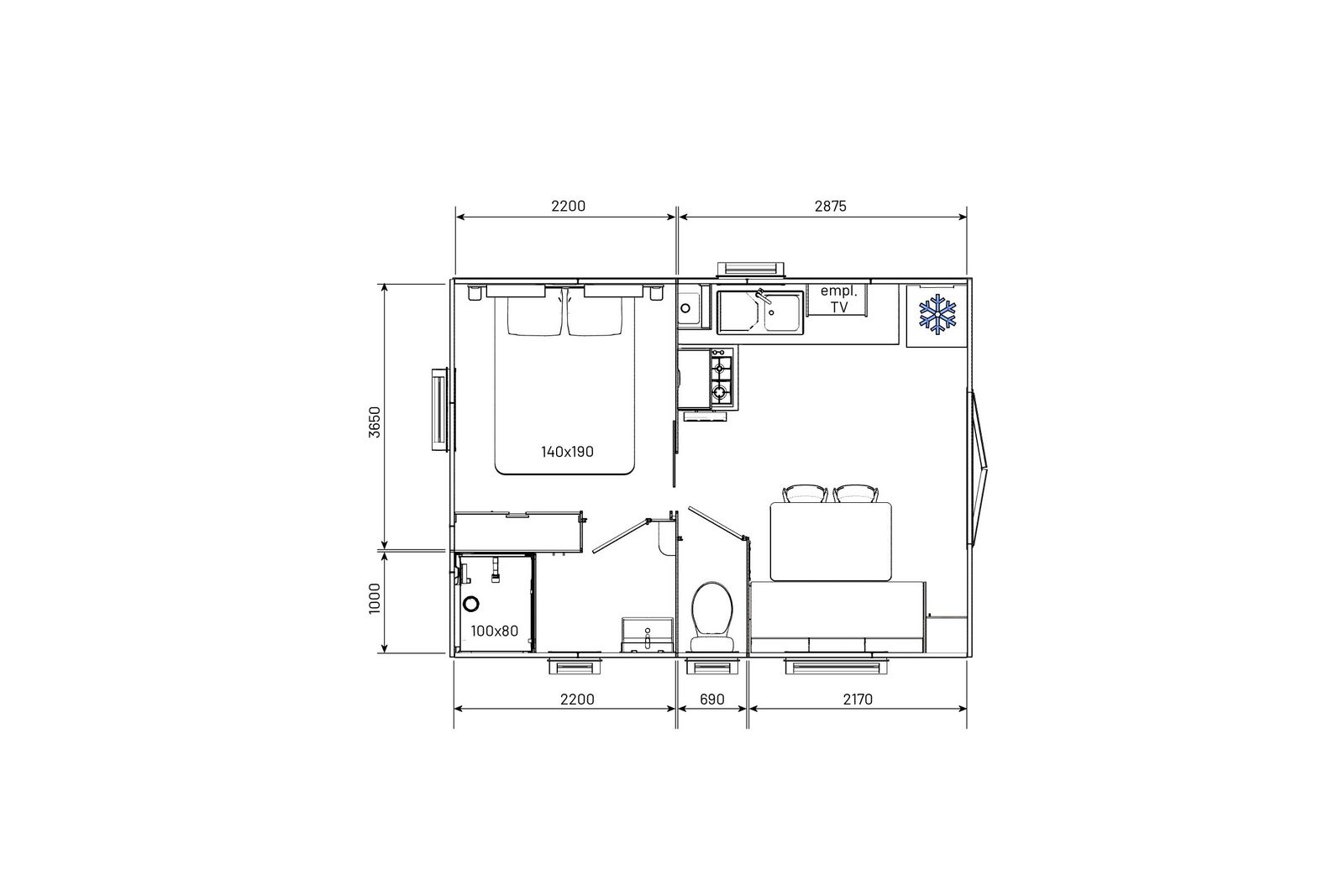 residences-trigano-mobil-home-1chambre-evolution20-plan-2D