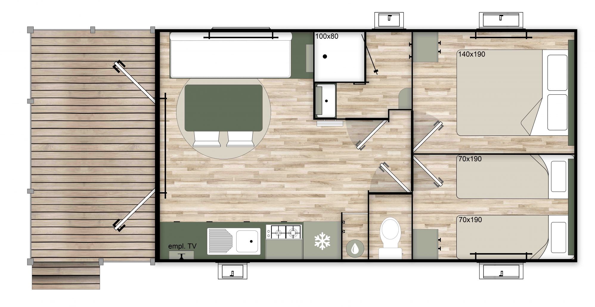  residences trigano mobil home 2chambres nest35 2 pano 2D